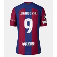 Dámy Fotbalový dres Barcelona Robert Lewandowski #9 2023-24 Domácí Krátký Rukáv